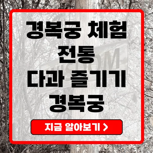 경복궁생과방 전통 다과 체험의 모든 것