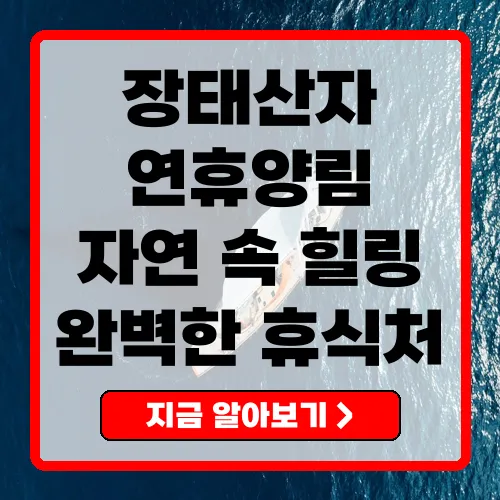 장태산자연휴양림 완벽한 자연 속 힐링 공간