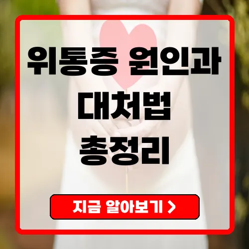 위통증 원인과 대처법 총정리