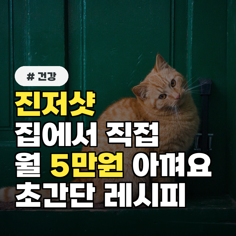 진저샷 이젠 집에서 직접 만드세요! 월 5만원 아끼는 초간단 레시피