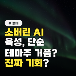 소버린 AI 육성, 단순 테마주 거품인지 진짜 기회인지 구별될까?