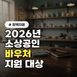 2026년 소상공인 바우처: 우리 가게 지원 대상 및 신청 3단계