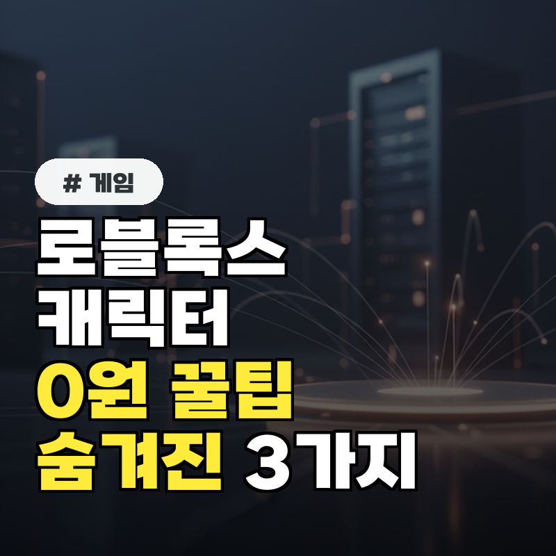 로블록스 캐릭터, 0원으로 예쁘게 꾸미는 숨겨진 꿀팁 3가지
