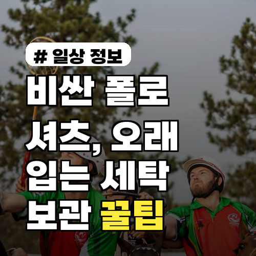 비싼 폴로 셔츠, 새것처럼 오래 입는 세탁 및 보관 꿀팁