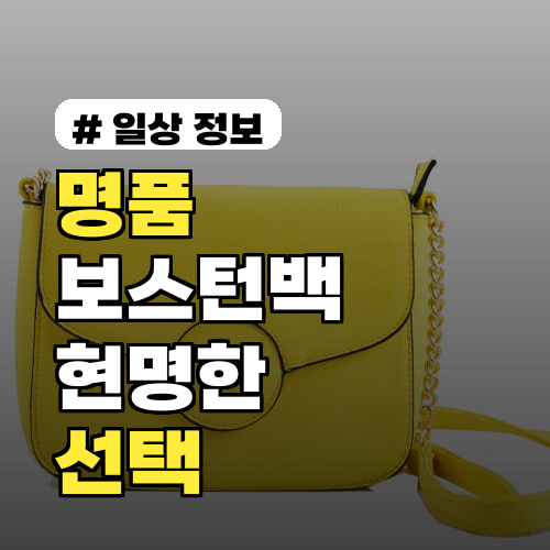 명품 보스턴백, 굳이 비싼 거 사야 할까? 현명한 선택 가이드 3