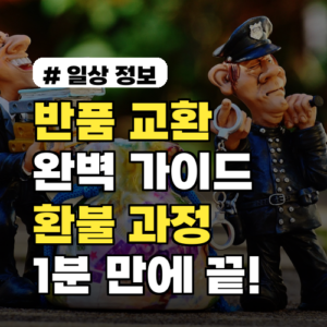 안녕윤수야 반품, 교환 완벽 가이드: 환불 과정 1분 만에 끝!