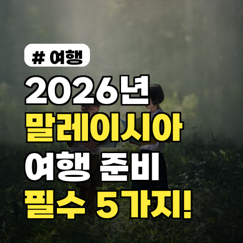 2026년 말레이시아 여행 전 반드시 알아야 할 준비물 5가지