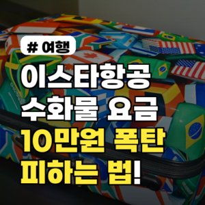 이스타항공 수화물 요금 폭탄 10만원 피하는 법! 짐 싸기 전 꼭 보세요