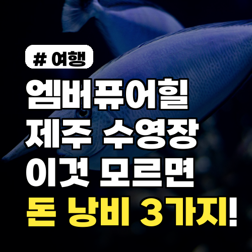 엠버퓨어힐 제주 수영장? 이것 모르면 '돈 낭비'하는 3가지