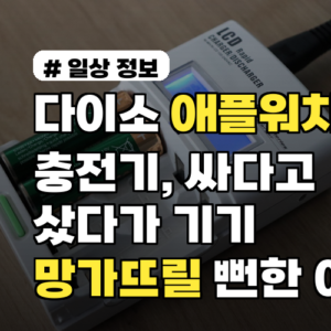 다이소 애플워치 충전기, 싸다고 샀다가 기기 망가뜨릴 뻔한 이유