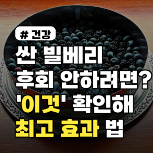 싼 빌베리만 찾다간 후회? ‘이것’ 확인하면 최고 효과 보는 법
