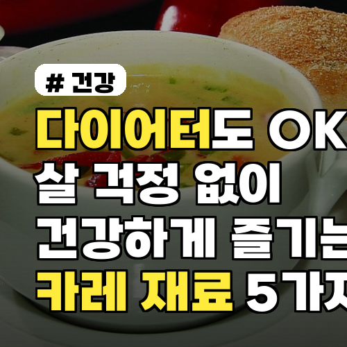 다이어터도 OK! 살 걱정 없이 건강하게 즐기는 카레 재료 5가지
