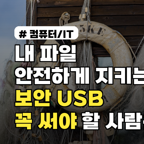 내 파일 안전하게 지키는 보안 USB, 꼭 써야 할 사람은?