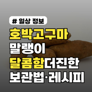 호박고구마 말랭이, 달콤함이 더 진한 이유와 보관법·만들기 레시피