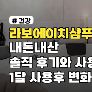 라보에이치샴푸 내돈내산 솔직 후기와 사용법 비듬·지성 비교 1달 사용후 변화 공개