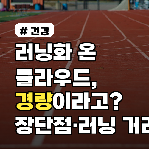러닝화 온 클라우드, 경량이라고? 장단점·러닝 거리별 추천까지 팁