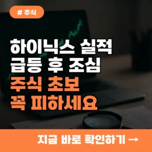 하이닉스 실적 급등 후 조심해야 할 3가지! 주식 초보라면 꼭 피하세요