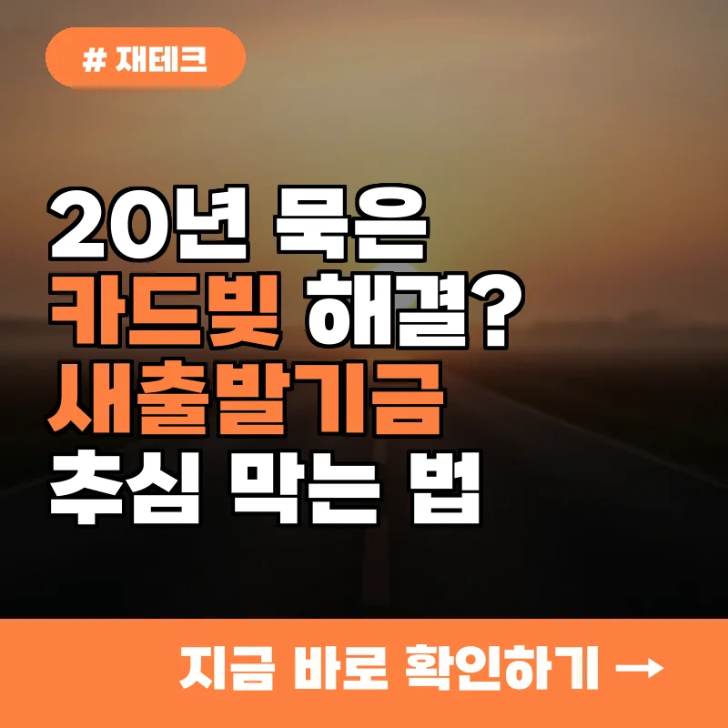20년 묵은 카드빚도 해결? 새출발기금, 약탈적 추심 막는 법