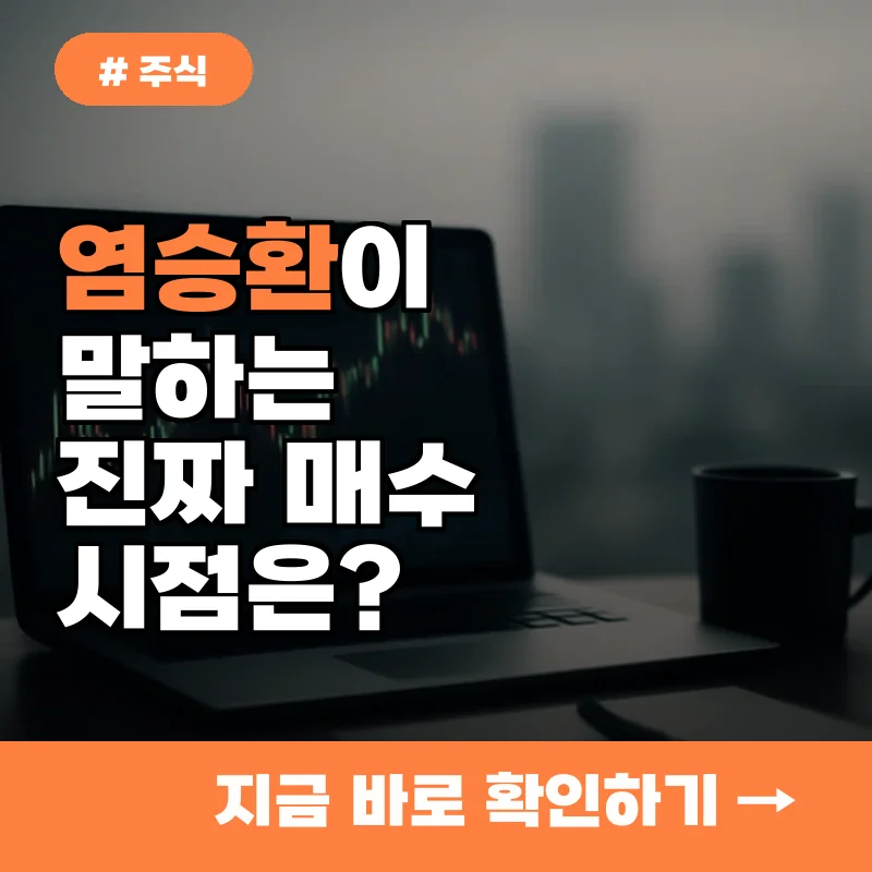 반도체 이미 비싸다고? 염승환이 말하는 '진짜' 매수 시점은 따로 있다