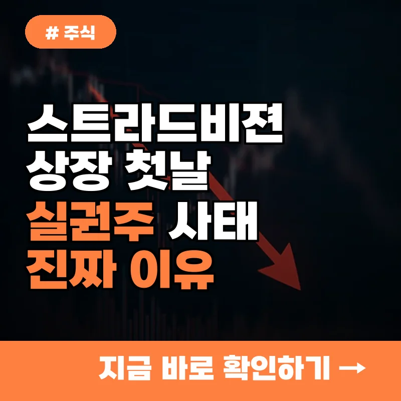 상장 대박 기대했는데 급락? 스트라드비젼 실권주 사태 진짜 이유
