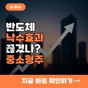 반도체 낙수효과 끊김, 이젠 중소형주가 기회? 상승 여력 높은 종목 5가지