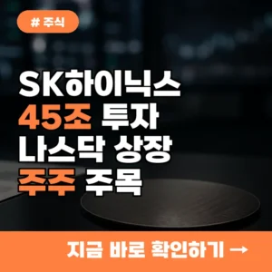SK하이닉스 45조 투자 승부수, 나스닥 상장 앞둔 주주라면 주목할 3가지