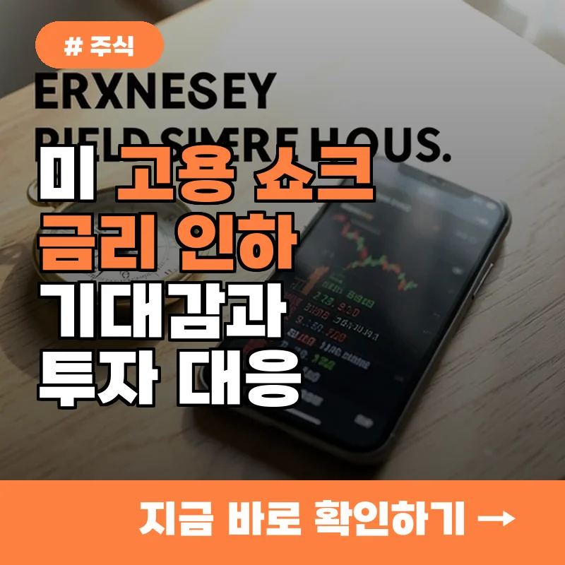 미 고용 쇼크 이후 금리 인하 기대감, 투자자 대응 전략 3가지