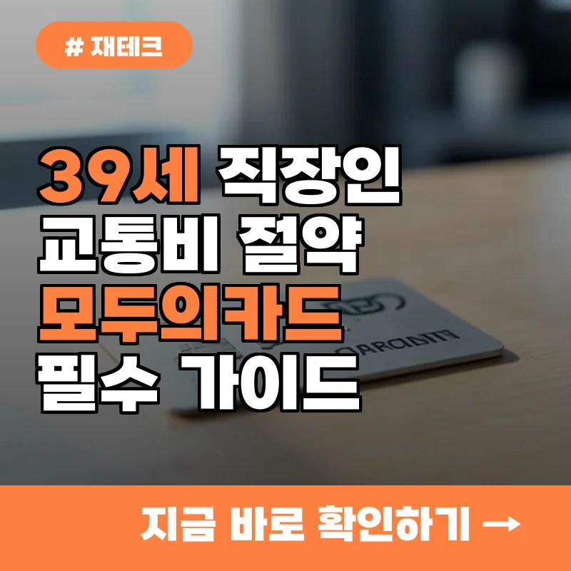 교통비 비싸다고 고민하는 39세 직장인...이 기후동행패스 지금 당장 조회하세요