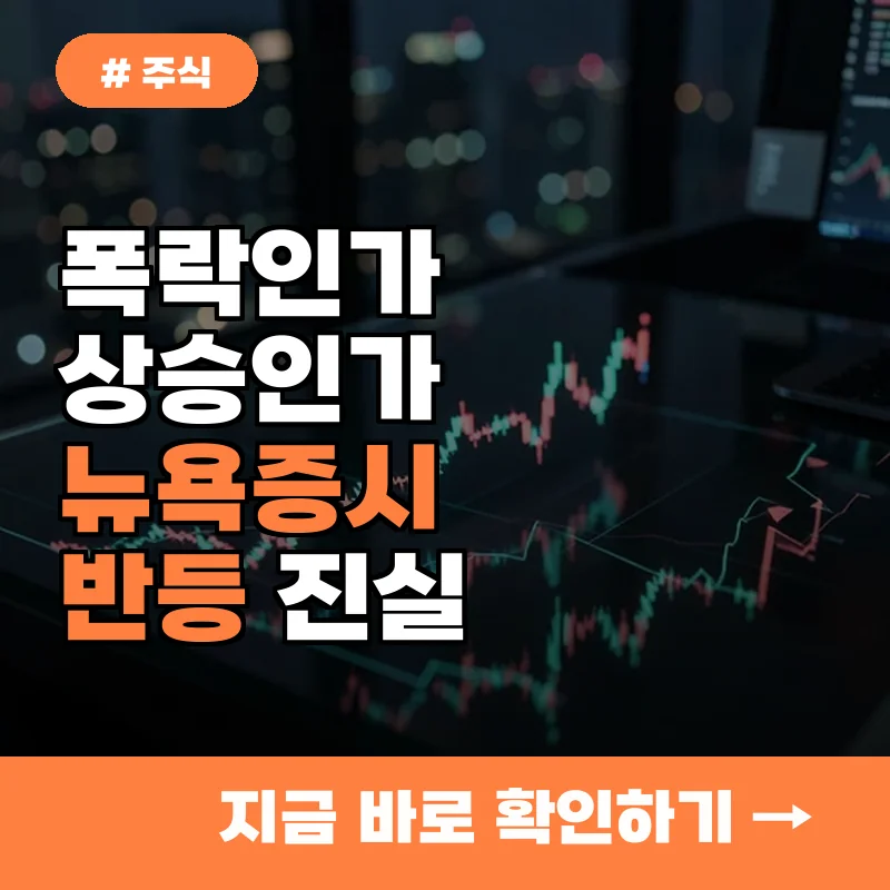 폭락장인 줄 알았는데? 뉴욕증시 3대 지수 상승이 시사하는 진실