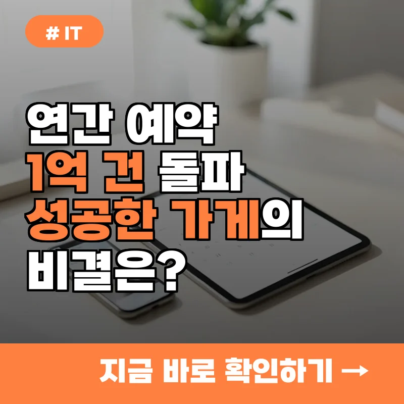 연간 예약 1억 건 돌파, 성공한 가게들이 네이버 예약 연동을 선택한 3가지 이유