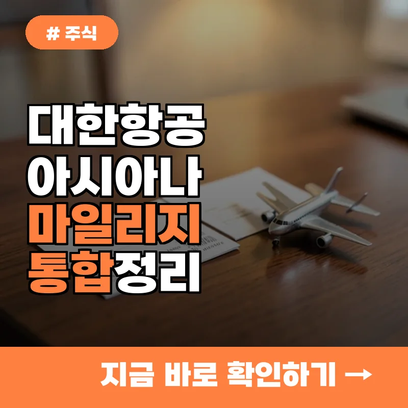 내 마일리지 가치는? 통합 후 등급 산정 기준과 혜택 변화 완벽 정리