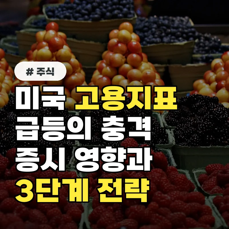 미국 8월 고용지표 급등, 증시에 미칠 영향과 대응 전략 3단계