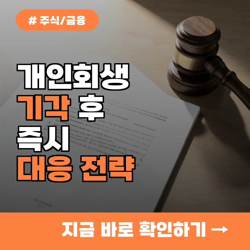 개인회생 탈락 후 망연자실한 당신을 위한 긴급 대응 전략, 지금 바로 실행하세요