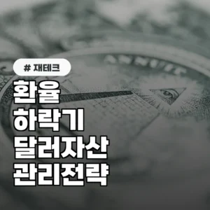 환율 하락세 대비 10명 중 8명이 선택한 달러 자산 관리 전략 5가지