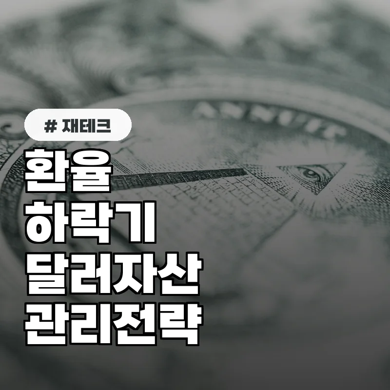 환율 하락세 대비 10명 중 8명이 선택한 달러 자산 관리 전략 5가지