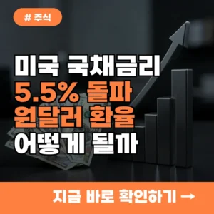 국채금리 5.5% 돌파? 원달러 환율에 미치는 영향 3가지 분석