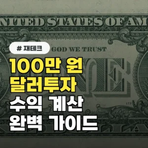 100만 원으로 시작하는 달러 투자, 환율 계산기로 수익 확인하는 법