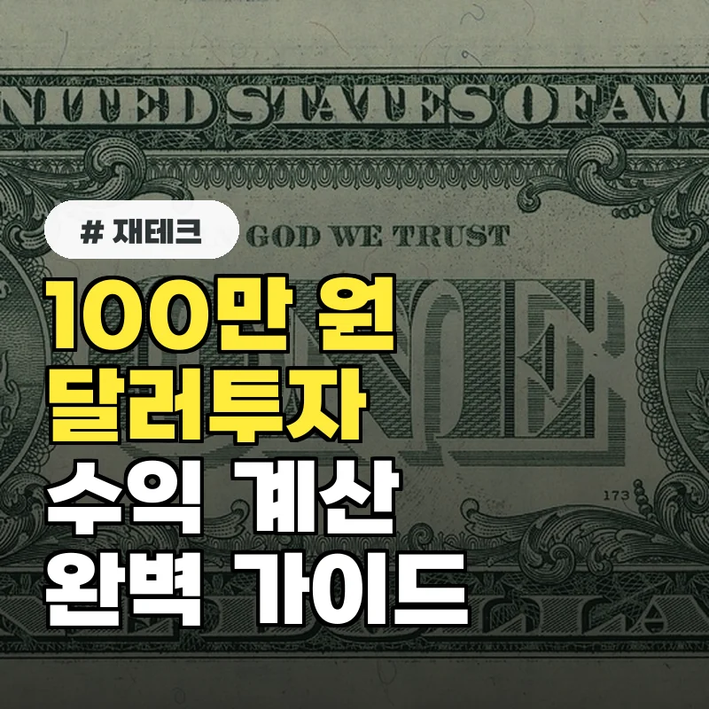 100만 원으로 시작하는 달러 투자, 환율 계산기로 수익 확인하는 법