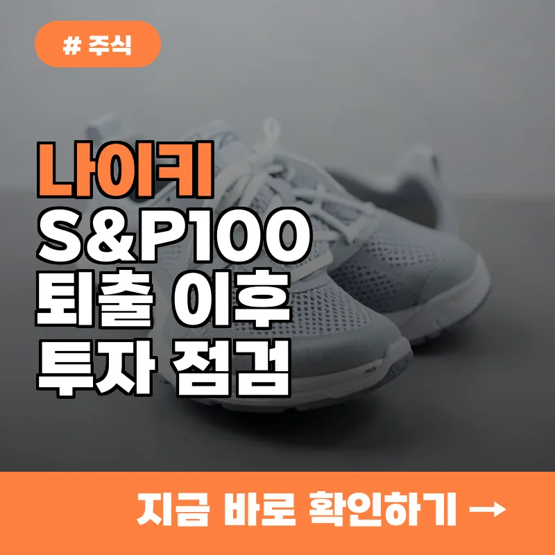 나이키 S&P100 퇴출 이후, 우리 포트폴리오 다시 점검해야 할 핵심 3가지