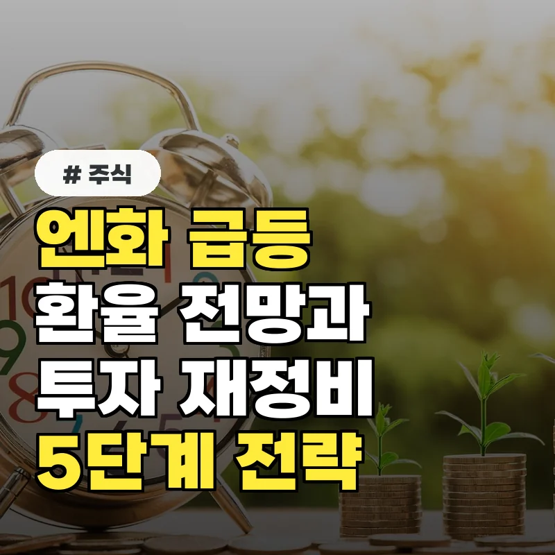 엔화 급등 대비 환율 전망과 투자 포트폴리오 재정비 5단계