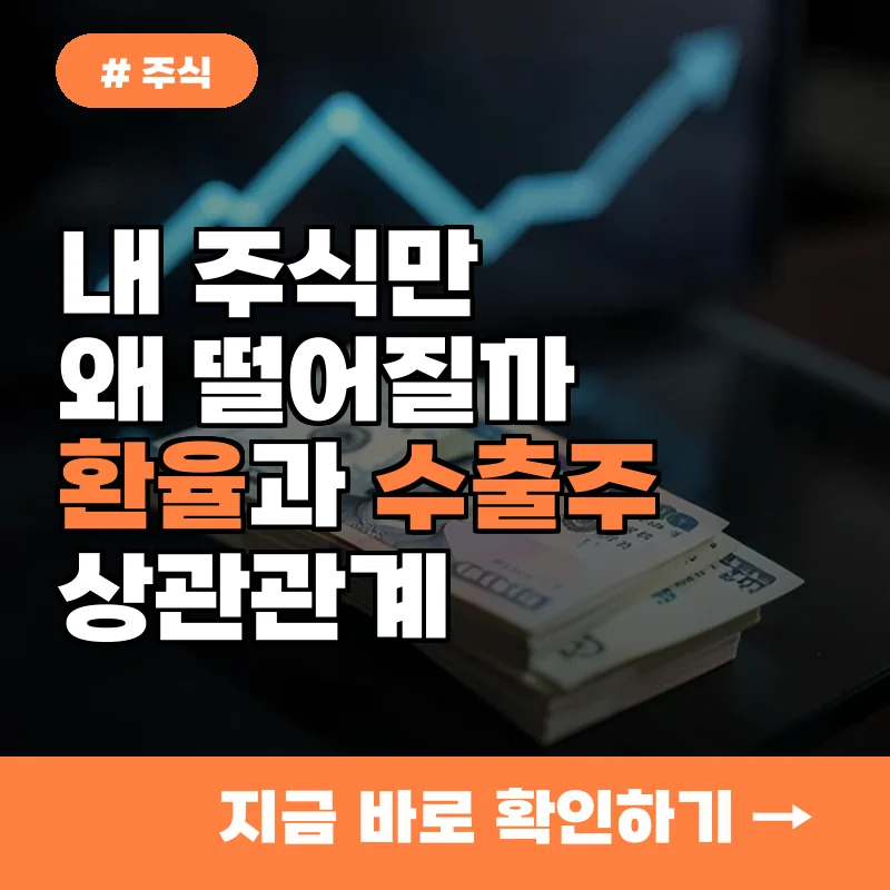 왜 내 주식만 떨어질까? 원달러 환율과 수출 기업의 상관관계