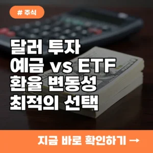 올해 환율 변동성 대비, 달러 예금과 ETF 중 유리한 선택은?