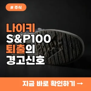혁신 멈춘 나이키, S&P100 탈락이 투자자에게 주는 3가지 경고 신호