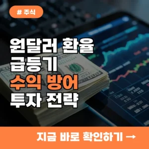 원달러 환율 급등 시기, 수익 방어하는 포트폴리오 전략 3가지